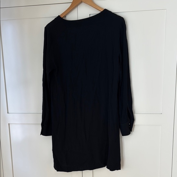 Madewell Black Button-Up Long Sleeve Dress small NWT - Picture 8 of 8